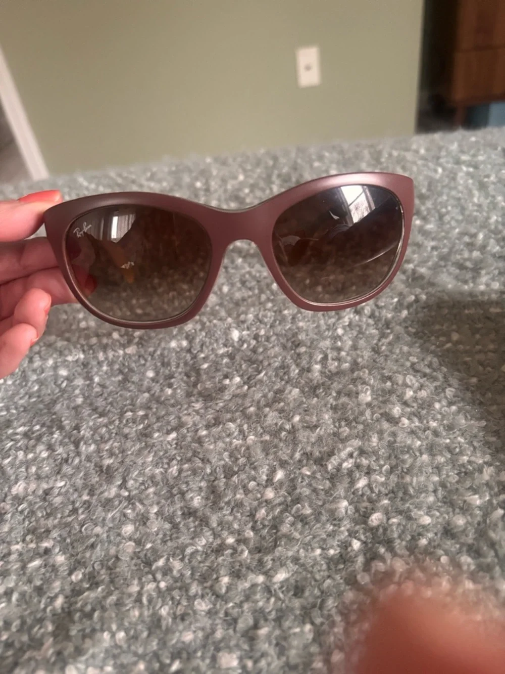 Ray-Ban Women's Brown Cat-Eye Sunglasses with Brown Lenses - Picture 2 of 9